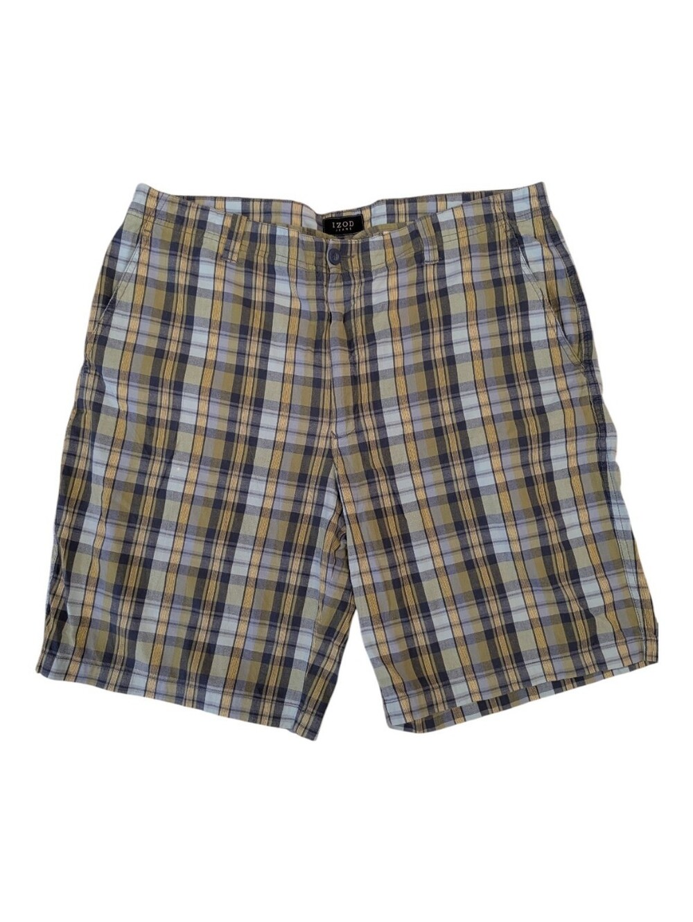 Izod Plaid Chino Shorts Size 38